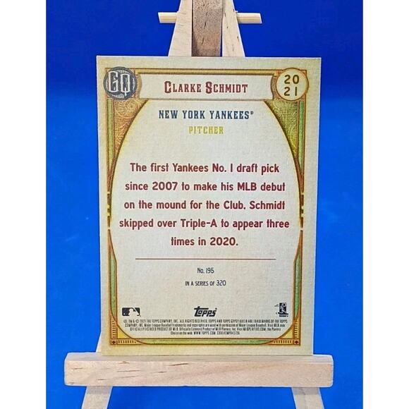 C. Schmidt Pitcher #195 Topps Gypsy Queen RC 2001 - Picture 4 of 5